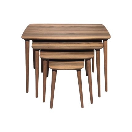 Vovvahome Luci Dörtlü Mdf Ahşap Zigon Sehpa