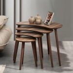 Vovvahome Moon 4lü Mdf Ahşap Zigon Sehpa – Ceviz