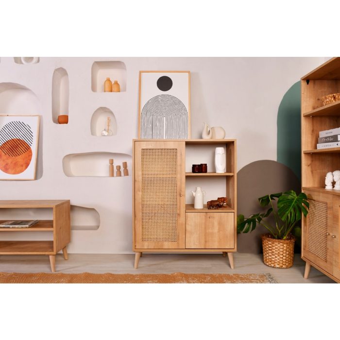 Vow Home Living Calvin Çok Amaçlı Dolap, Hazeran