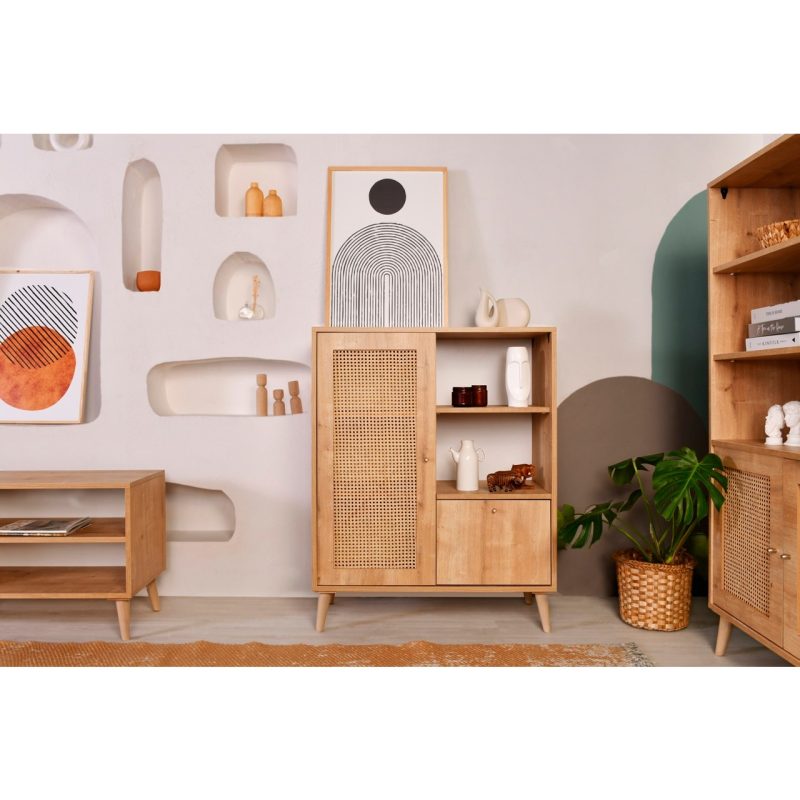 Vow Home Living Calvin Çok Amaçlı Dolap, Hazeran