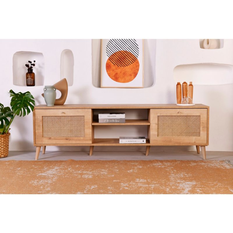 Vow Home Living Calvin Hazeran 2kapaklı Tv Ünitesi