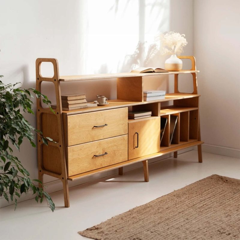 Woodesk Veta Masif Ahşap Dolap ve Konsol 190X115 CPT4683-140