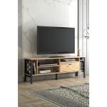 Wood’n Love Hera Tv Ünitesi – Atlantik Çam / Siyah