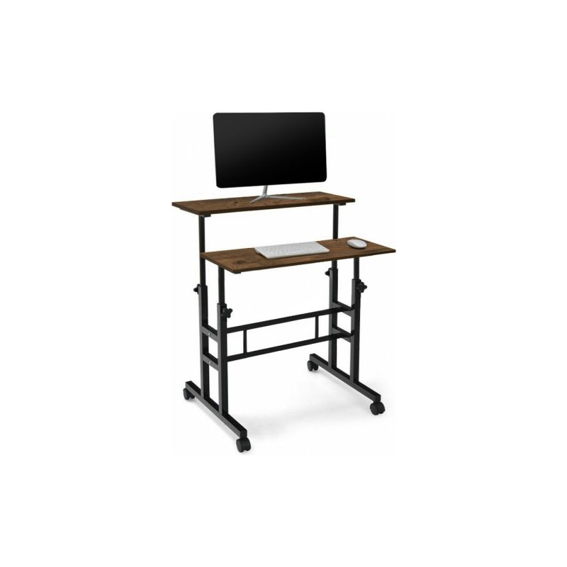 servetavcı Yükseklik Ayarlı Bilgisayar Laptop ve Çalışma Masası Ceviz 80 x 60 cm